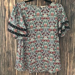 LOFT spring floral top Sz Med
